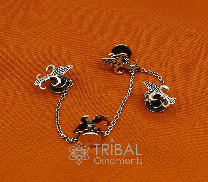 French Fleur de Lis design 925 Sterling Silver set of 4 kurta Buttons for Fashion Perfection silver cufflinks cultural trendy jewelry btn39 TRIBAL ORNAMENTS Rings French Fleur de Lis design 925 Sterling Silver set of 4 kurta Buttons for Fashion Perfection silver cufflinks cultural trendy jewelry btn39 TRIBAL ORNAMENTS Rings