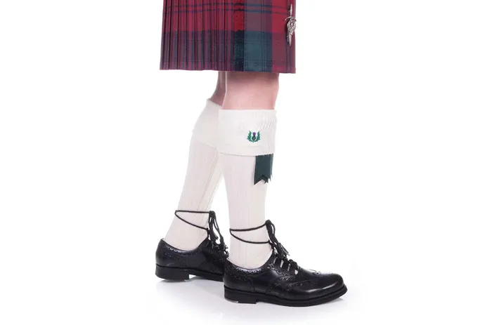 Gaelic Themes Earrings Gaelic Theme Embroidered Kilt Hose