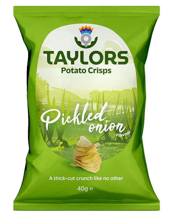 HRH International Earrings Taylors Crisps Pickled Onion 150g