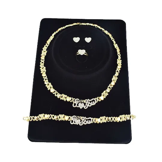 I Love You Teddy Necklace Set Jewelvers Necklaces