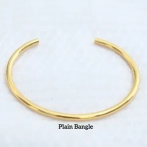 Jewelvers Bracelets 18K GoldFilled Cuff Bangle Plain Bracelet Jewelvers Bracelets 18K GoldFilled Cuff Bangle Plain Bracelet