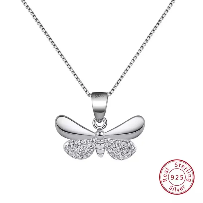 Jewelvers Necklaces 925 Sterling Silver Butterfly Necklace Jewelvers Necklaces 925 Sterling Silver Butterfly Necklace