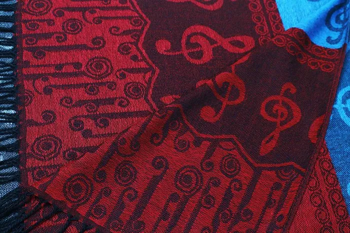 Jzhifiyer Store Earrings PashminaStyle Treble Clef Scarf