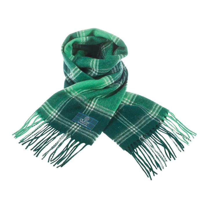 Lambswool Scottish Tartan Clan Scarf FORBESMACDONALD Gold Brothers Earrings