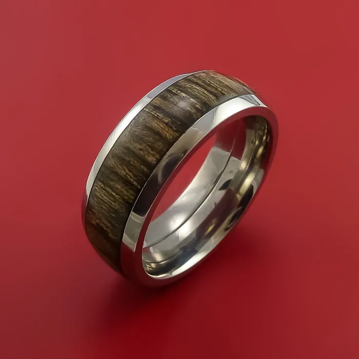 Lashbrook Rings Titanium Ring with Hardwood Inlay Custom Made Band Lashbrook Rings Titanium Ring with Hardwood Inlay Custom Made Band