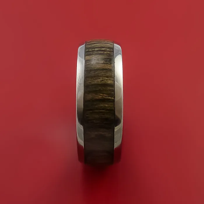 Lashbrook Rings Titanium Ring with Hardwood Inlay Custom Made Band Lashbrook Rings Titanium Ring with Hardwood Inlay Custom Made Band