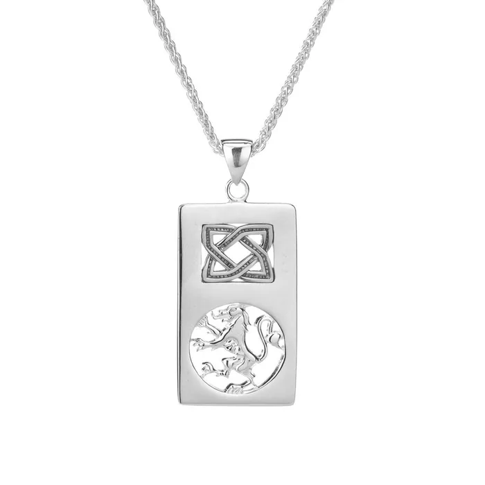 Lion Rampant Rectangle Pendant Keith Jack Necklaces