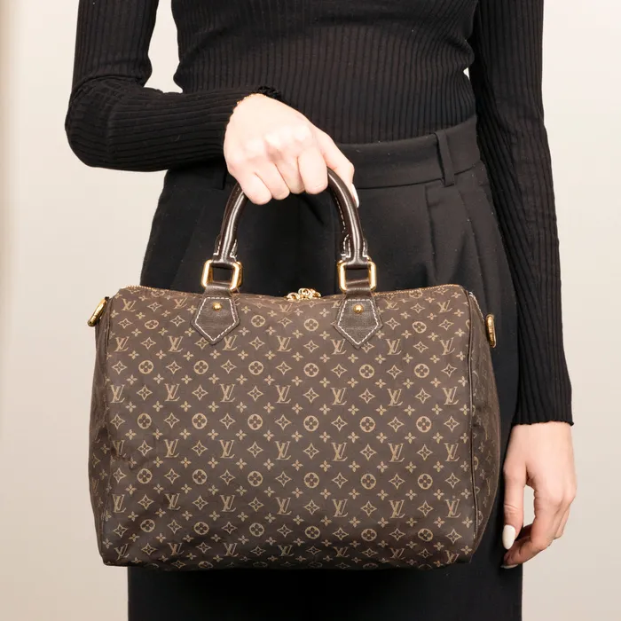 Louis Vuitton PreOwned Louis Vuitton Monogram Mini Lin Speedy Bandouliere 30 Earrings Louis Vuitton PreOwned Louis Vuitton Monogram Mini Lin Speedy Bandouliere 30 Earrings