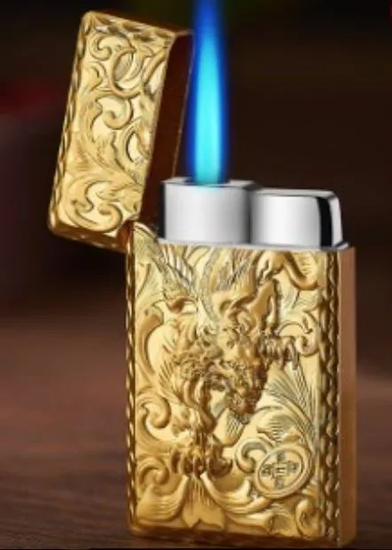 LT13 Gold Dragon Lighter Iris Fashion Jewelry Earrings