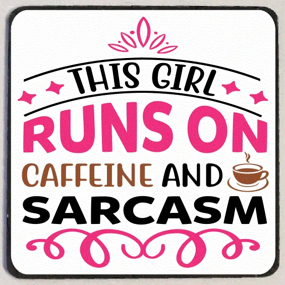 M232 Caffeine Sarcasm Refrigerator Magnet Iris Fashion Jewelry Earrings