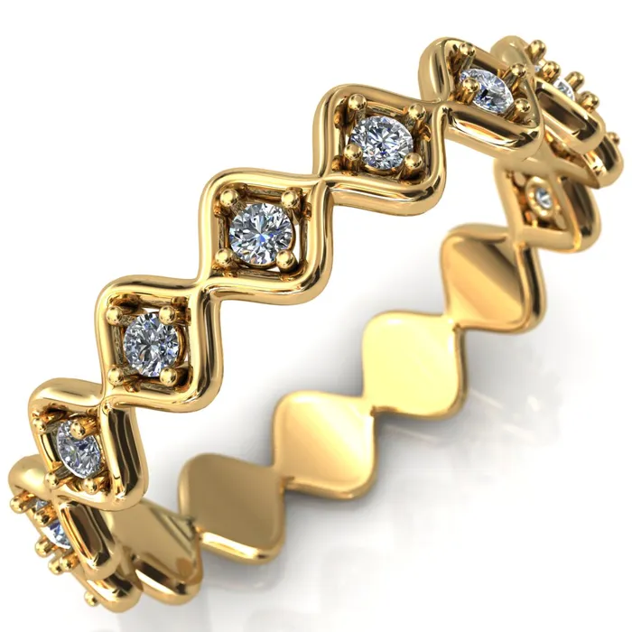 Mindful Chess Round Cut Gems Couples Full Eternity Matching TwoBand Set Fire Brilliance Rings