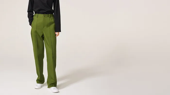 Moss Green Kurt Pant ADEAM Earrings