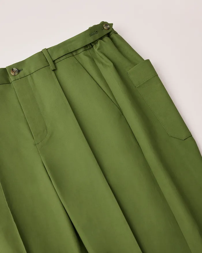 Moss Green Kurt Pant ADEAM Earrings