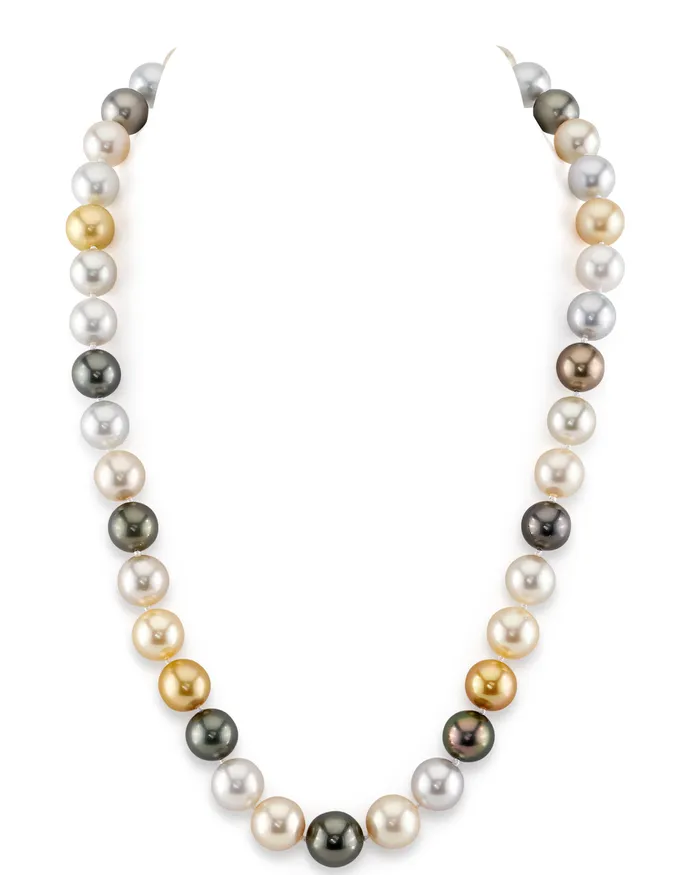 MultiColor Tahitian and South Sea Pearl Necklace 90110mm AAAA Quality spt Necklaces MultiColor Tahitian and South Sea Pearl Necklace 90110mm AAAA Quality spt Necklaces