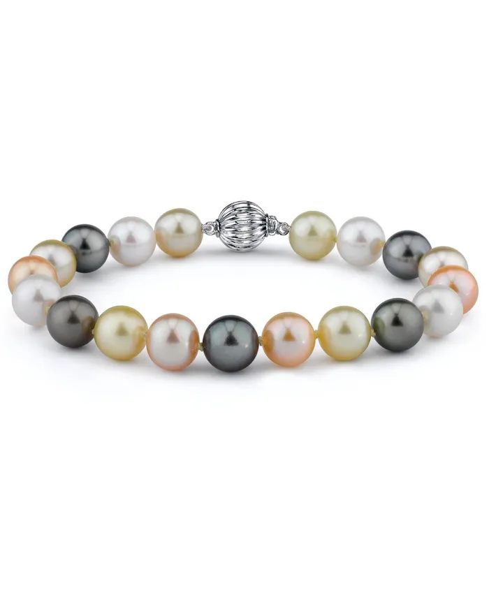 MultiColor Tahitian South Sea and Freshwater Bracelet 100110mm AAA Quality spt Bracelets MultiColor Tahitian South Sea and Freshwater Bracelet 100110mm AAA Quality spt Bracelets