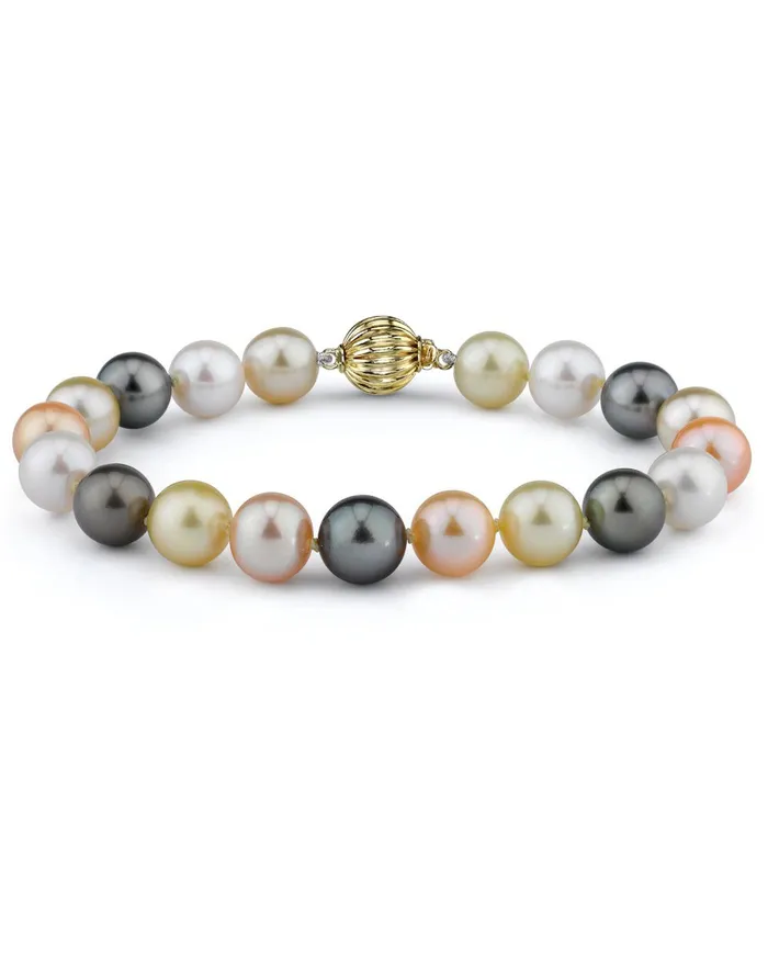 MultiColor Tahitian South Sea and Freshwater Bracelet 100110mm AAA Quality spt Bracelets