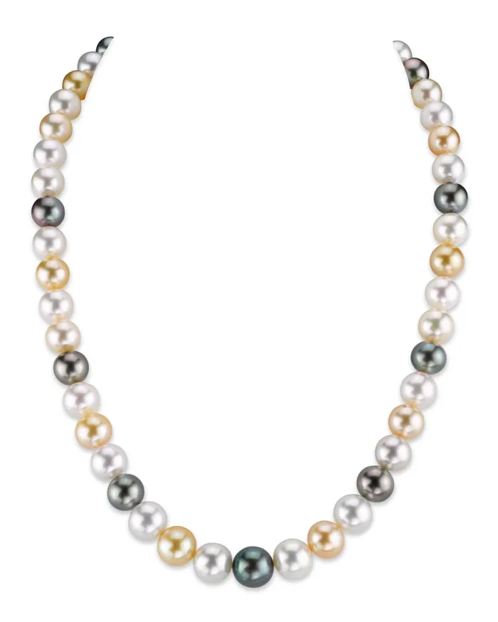 MultiColor Tahitian South Sea Pearl Necklace 80100mm AAAA Quality spt Necklaces MultiColor Tahitian South Sea Pearl Necklace 80100mm AAAA Quality spt Necklaces