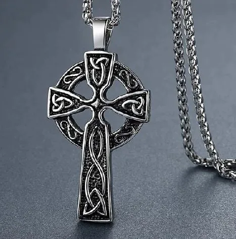 N1543 Silver Cross Pendant Necklace alice Necklaces