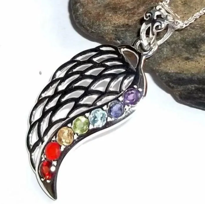 N497 Silver Multi Color Rhinestones Wing Necklace with FREE Earrings POLLY Necklaces N497 Silver Multi Color Rhinestones Wing Necklace with FREE Earrings POLLY Necklaces