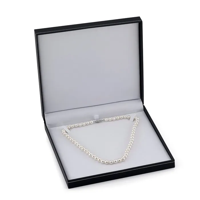 Necklaces 6065mm White Freshwater Cultured Pearl Love Necklace spt