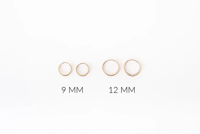 Necklaces 9 mm Neverending Hoops Silver only on clearance Halstead