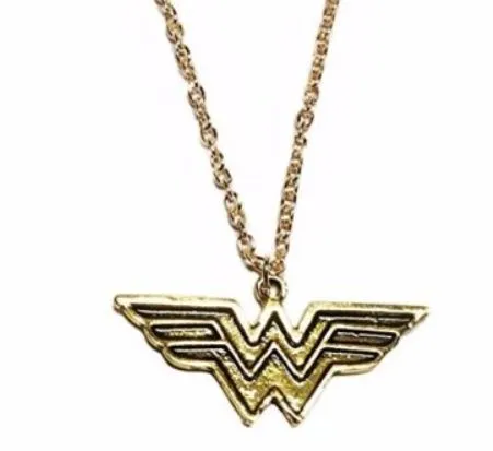 Necklaces alice AZ854 Gold Winged W Necklace with FREE EARRINGS
