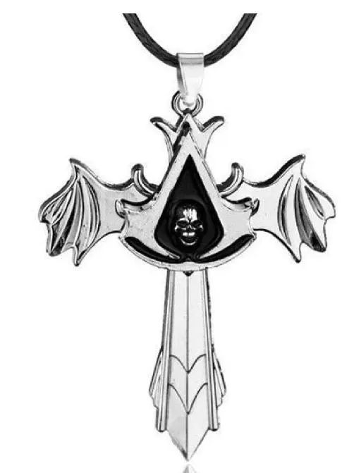 Necklaces AZ519 Silver Winged Cross Necklace with FREE EARRINGS alice