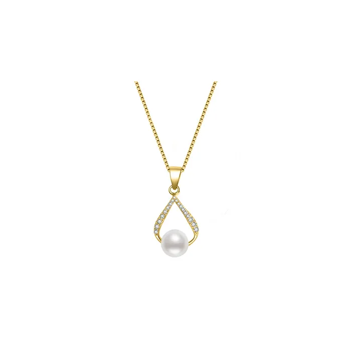 Necklaces Elegant Freshwater Pearl Necklace WN00573 Pearly Lustre