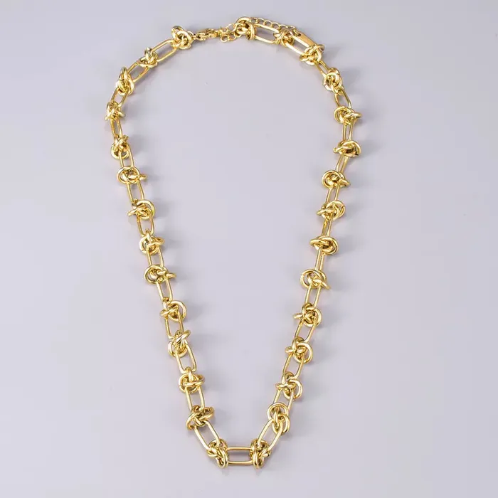 Necklaces Jewelvers 18K GoldFilled Chunky Knot Necklace Necklaces Jewelvers 18K GoldFilled Chunky Knot Necklace