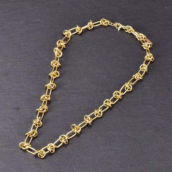Necklaces Jewelvers 18K GoldFilled Chunky Knot Necklace Necklaces Jewelvers 18K GoldFilled Chunky Knot Necklace