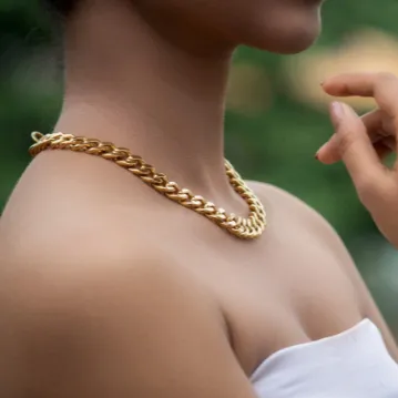 Necklaces Jewelvers 18K GoldFilled Thick Cuban Necklace 12mm Necklaces Jewelvers 18K GoldFilled Thick Cuban Necklace 12mm