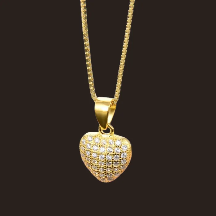 Necklaces Jewelvers 925 Silver Heart Charm Necklace Necklaces Jewelvers 925 Silver Heart Charm Necklace