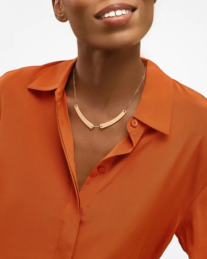 Necklaces Mood Business Meeting Mood Necklace in Rose Gold Necklaces Mood Business Meeting Mood Necklace in Rose Gold