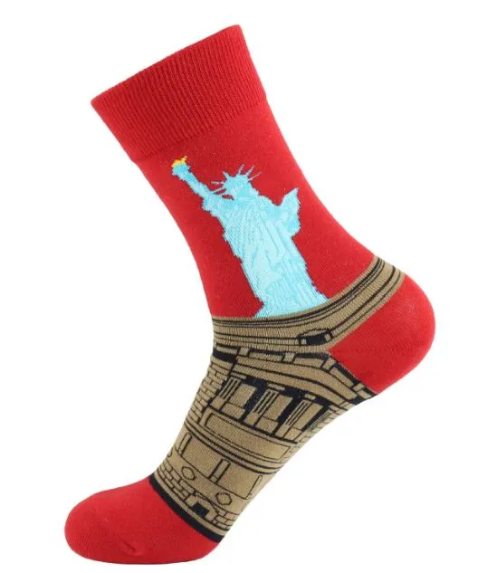 Necklaces POLLY SF283 Red Statue of Liberty Socks