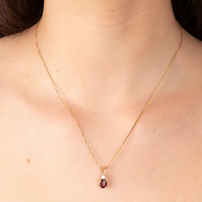 Necklaces PreOwned Ruby and Diamond Pendant STORE 5a