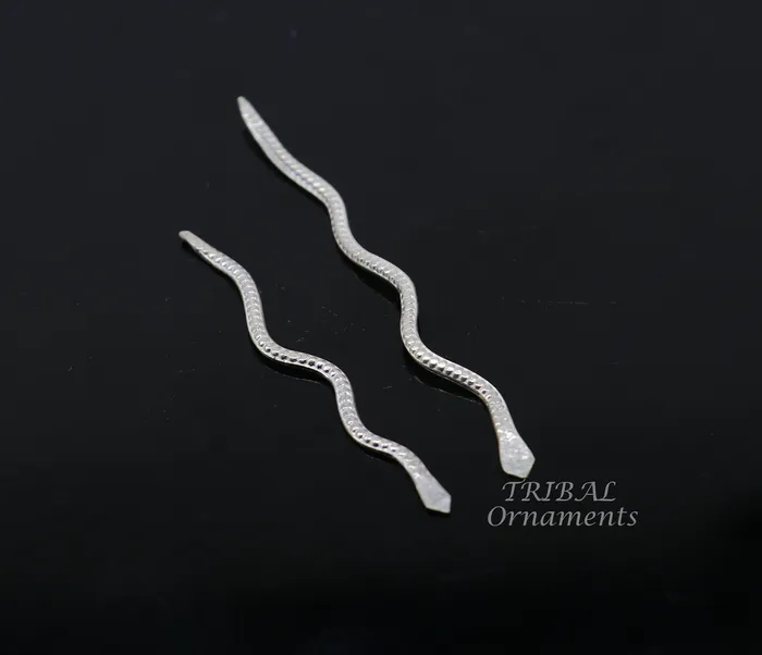 Necklaces Sterling silver handmade Nag Nagin snake joda pair for puja or worshipping su967 TRIBAL ORNAMENTS Necklaces Sterling silver handmade Nag Nagin snake joda pair for puja or worshipping su967 TRIBAL ORNAMENTS