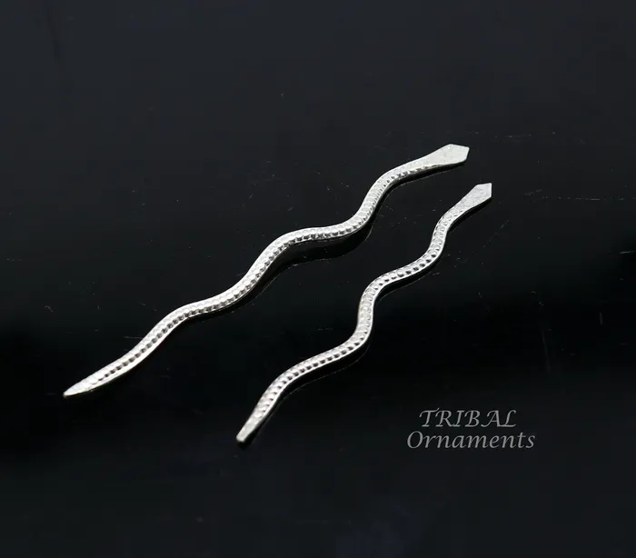 Necklaces Sterling silver handmade Nag Nagin snake joda pair for puja or worshipping su967 TRIBAL ORNAMENTS Necklaces Sterling silver handmade Nag Nagin snake joda pair for puja or worshipping su967 TRIBAL ORNAMENTS
