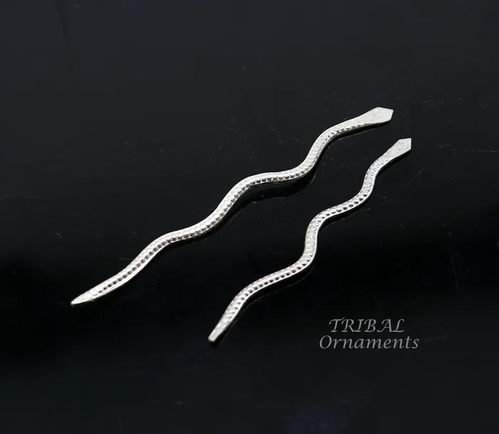 Necklaces Sterling silver handmade Nag Nagin snake joda pair for puja or worshipping su967 TRIBAL ORNAMENTS Necklaces Sterling silver handmade Nag Nagin snake joda pair for puja or worshipping su967 TRIBAL ORNAMENTS