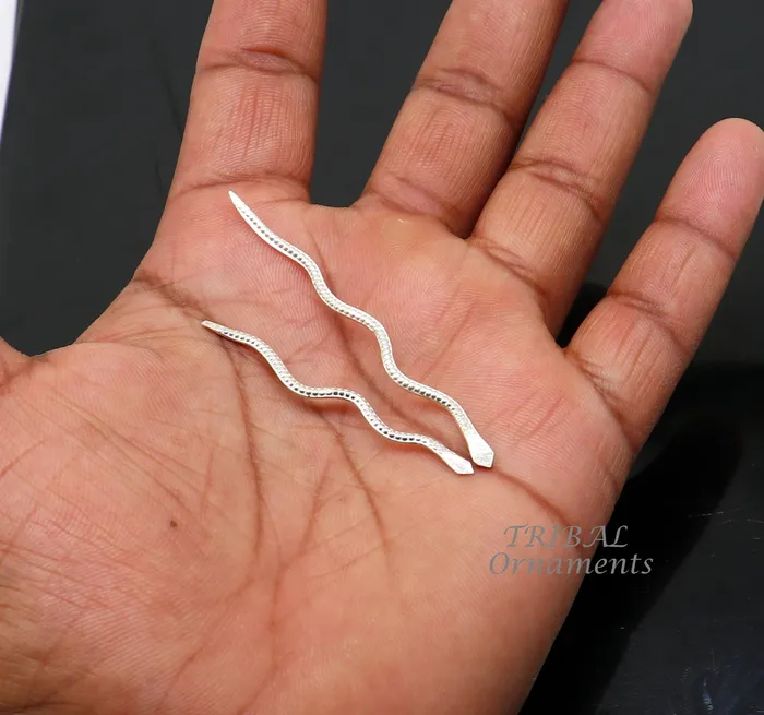Necklaces Sterling silver handmade Nag Nagin snake joda pair for puja or worshipping su967 TRIBAL ORNAMENTS Necklaces Sterling silver handmade Nag Nagin snake joda pair for puja or worshipping su967 TRIBAL ORNAMENTS