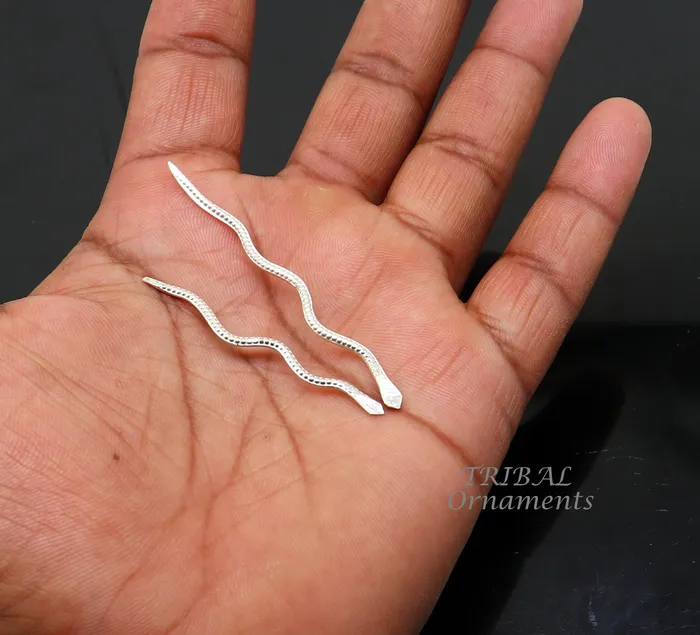 Necklaces Sterling silver handmade Nag Nagin snake joda pair for puja or worshipping su967 TRIBAL ORNAMENTS Necklaces Sterling silver handmade Nag Nagin snake joda pair for puja or worshipping su967 TRIBAL ORNAMENTS