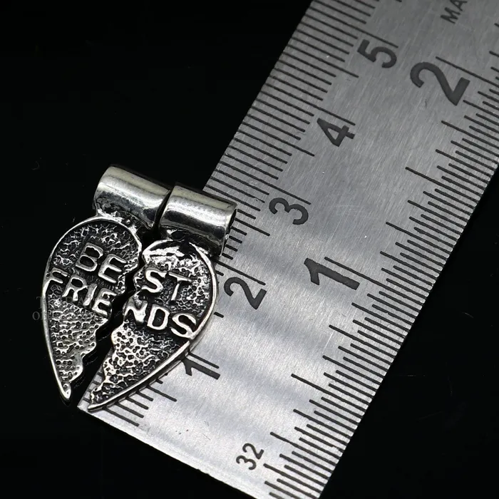 Necklaces TRIBAL ORNAMENTS 925 sterling silver handmade best friend broken pendant best gifting silver pendant elegant divine jewelry ssp1438