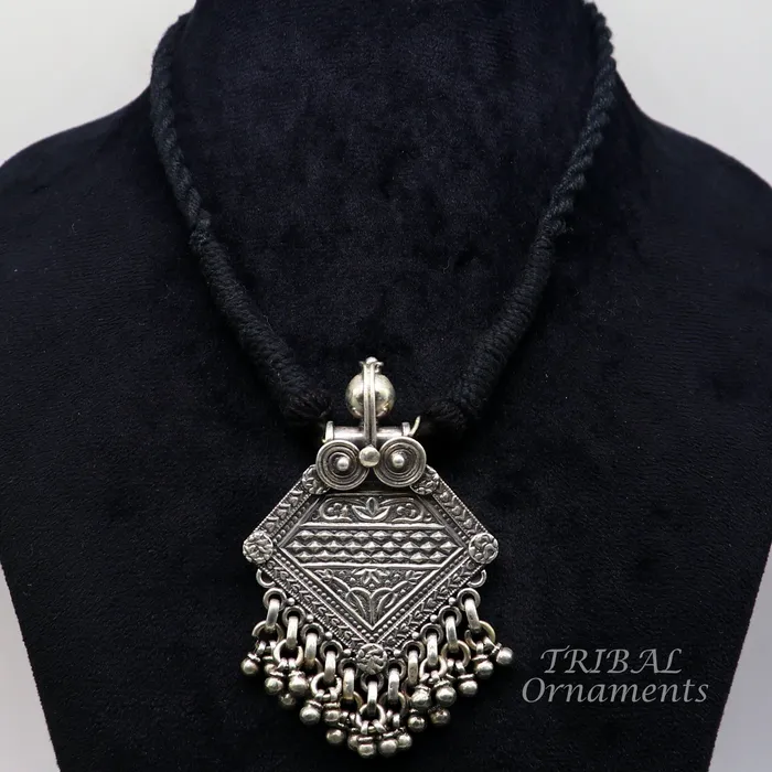 Necklaces TRIBAL ORNAMENTS 925 sterling silver handmade vintage ethnic style fabulous unique design pendant necklace best belly dance ethnic garba jewelry nsp507 Necklaces TRIBAL ORNAMENTS 925 sterling silver handmade vintage ethnic style fabulous unique design pendant necklace best belly dance ethnic garba jewelry nsp507