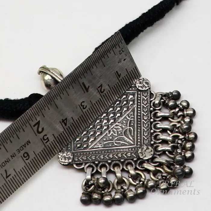 Necklaces TRIBAL ORNAMENTS 925 sterling silver handmade vintage ethnic style fabulous unique design pendant necklace best belly dance ethnic garba jewelry nsp507