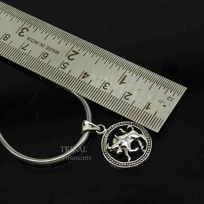 Necklaces TRIBAL ORNAMENTS 925 sterling silver unique horoscope zodiac Taurus sign symbol pendant unique Vrishbh Rashi symbol pendant best ethnic jewelry nsp573 Necklaces TRIBAL ORNAMENTS 925 sterling silver unique horoscope zodiac Taurus sign symbol pendant unique Vrishbh Rashi symbol pendant best ethnic jewelry nsp573