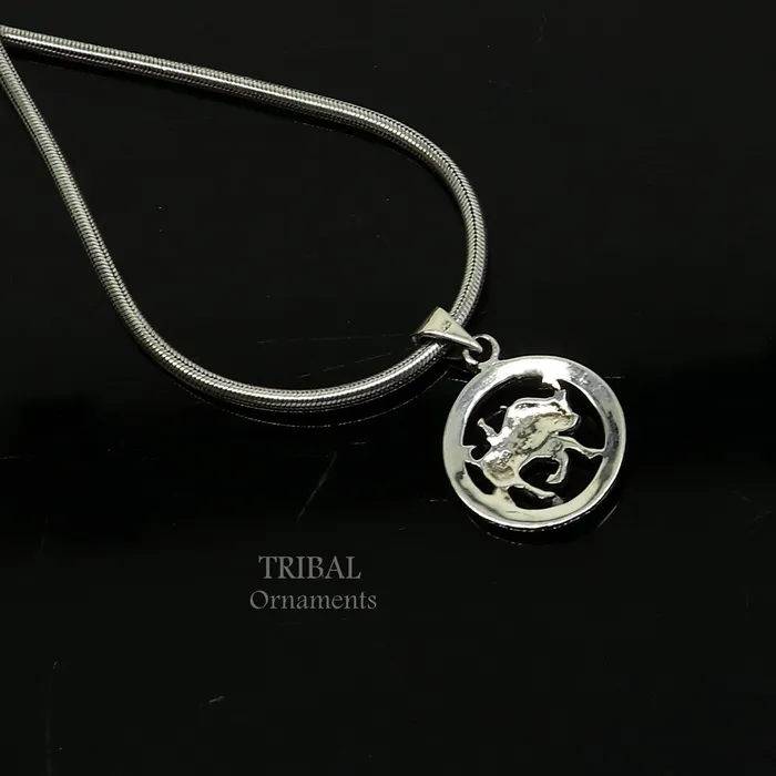 Necklaces TRIBAL ORNAMENTS 925 sterling silver unique horoscope zodiac Taurus sign symbol pendant unique Vrishbh Rashi symbol pendant best ethnic jewelry nsp573 Necklaces TRIBAL ORNAMENTS 925 sterling silver unique horoscope zodiac Taurus sign symbol pendant unique Vrishbh Rashi symbol pendant best ethnic jewelry nsp573