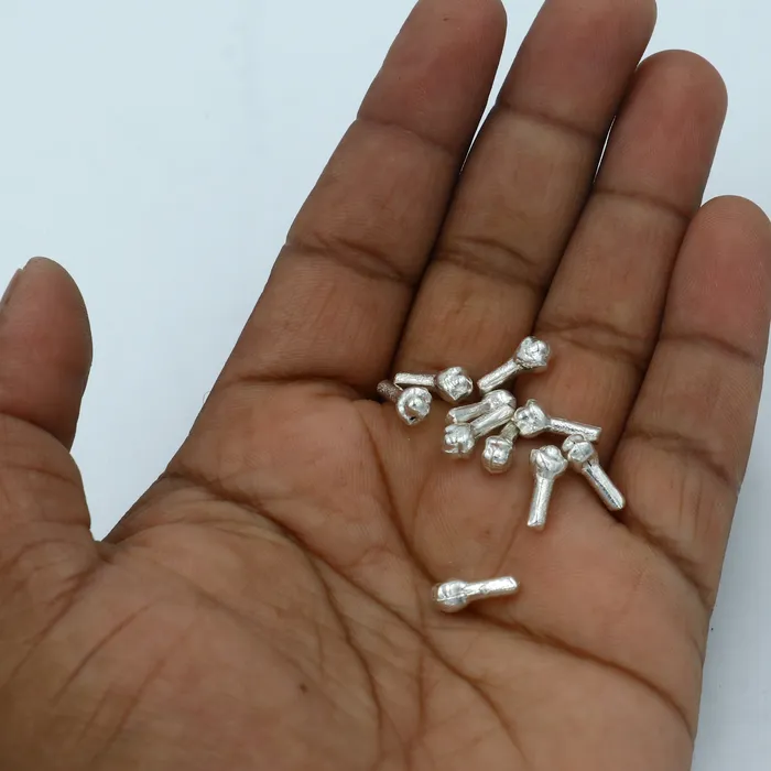 Necklaces TRIBAL ORNAMENTS Lot 10 pieces 925 Sterling silver handmade silver cloves laung nut for puja best gift idols God best puja article su1327 Necklaces TRIBAL ORNAMENTS Lot 10 pieces 925 Sterling silver handmade silver cloves laung nut for puja best gift idols God best puja article su1327