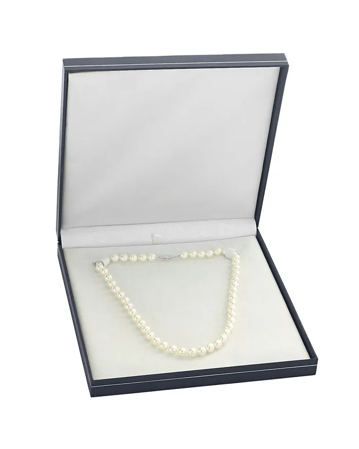 Necklaces White Japanese Akoya Pearl Necklace 5560mm AAA Quality spt