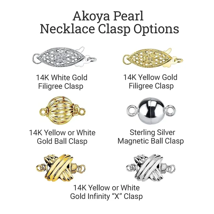 Necklaces White Japanese Akoya Pearl Necklace 5560mm AAA Quality spt