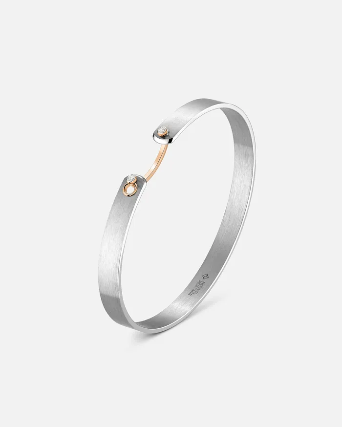 Paris From The Sky GM Mood Bangle in Rose Gold Mood Bracelets