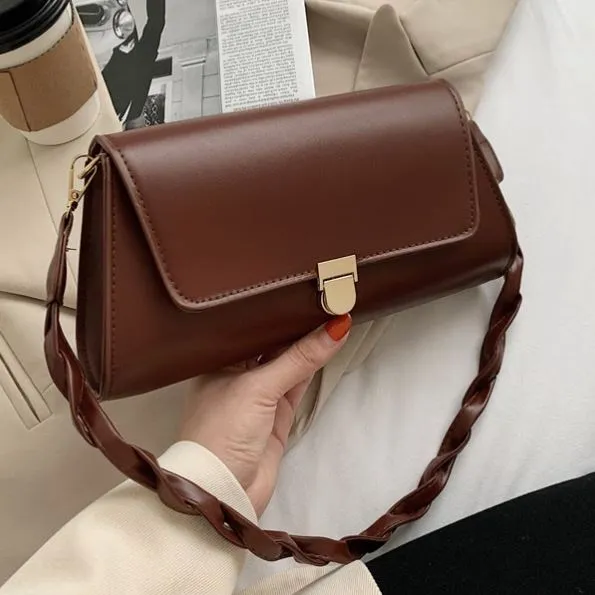 PB184 Mahogany Twisted Strap Purse polly Earrings